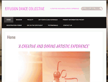 Tablet Screenshot of effusiondancecollective.org